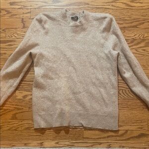 Quince Beige Crewneck Sweater